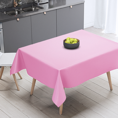 Baby Pink Plastic Table Cloth