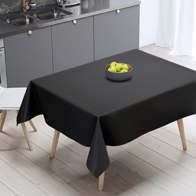 Black Plastic Table Cloth