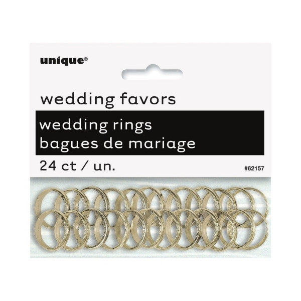 Gold Wedding Rings 24pk