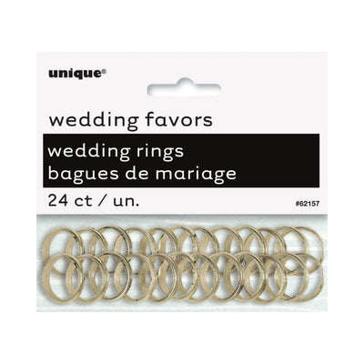 Gold Wedding Rings 24pk