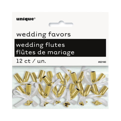 Gold Mini Flute Champagne 12pk