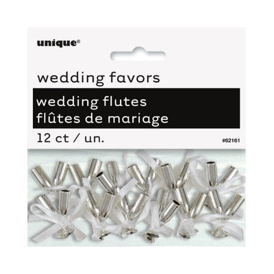 Silver Mini Flute Champagne 12pk