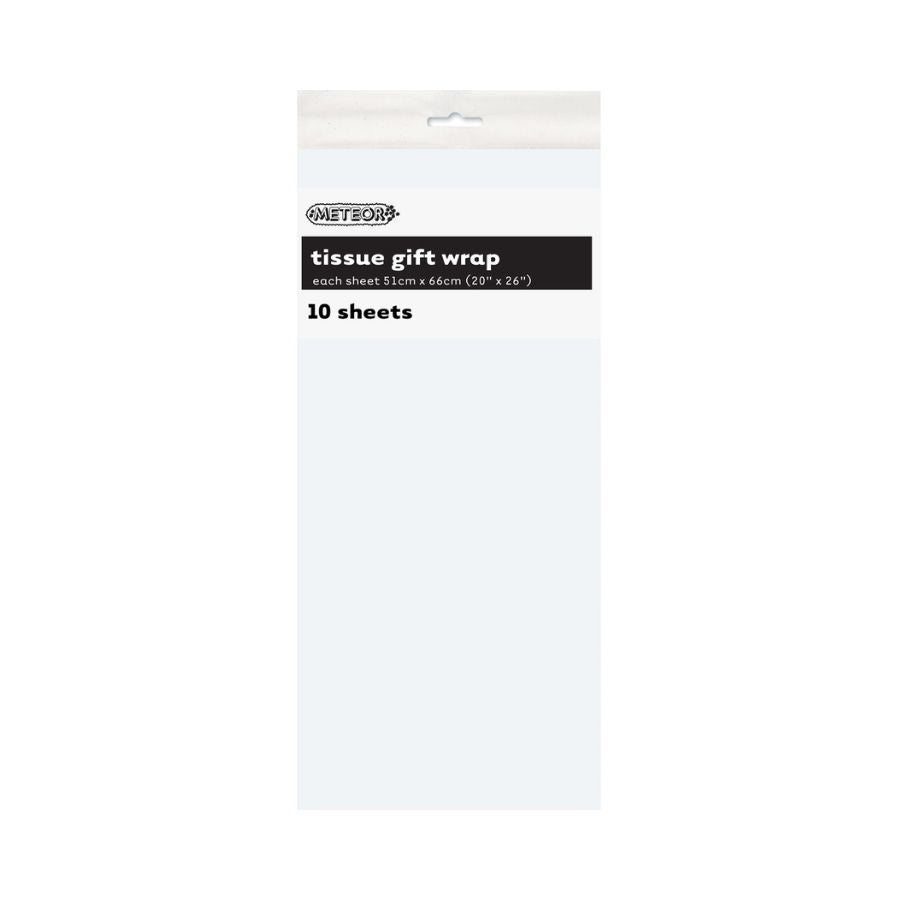 10pk White Tissue Gift Wrap Sheets 51x66cm