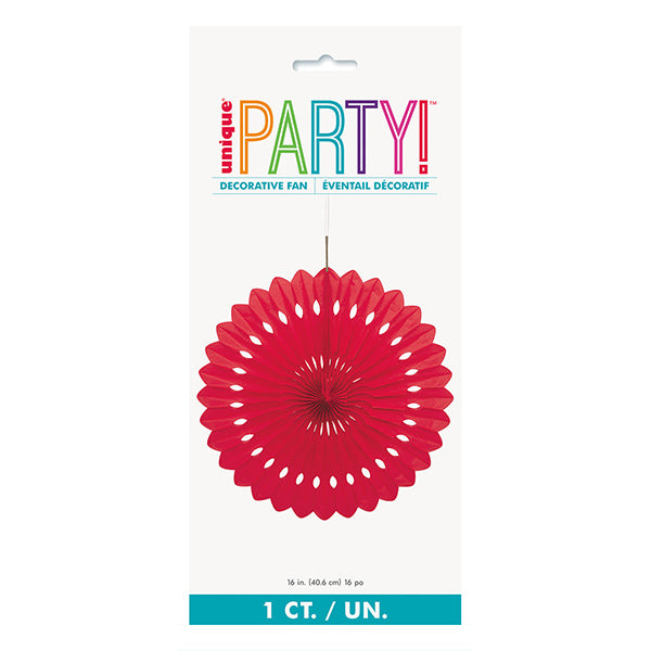 Red Decorative Fan 40cm
