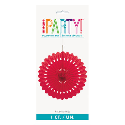 Red Decorative Fan 40cm