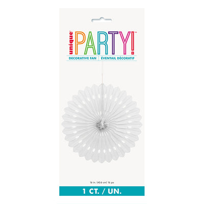 White Decorative Fan 40cm