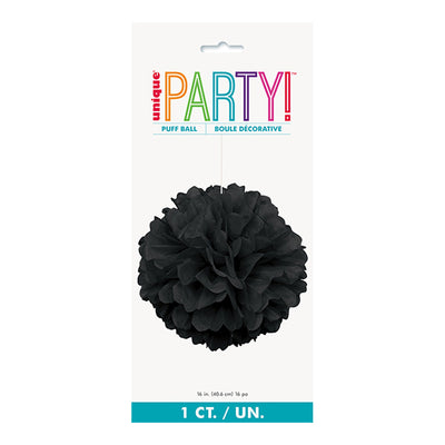 Black Puff Decor 40cm