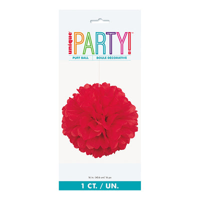 Red Puff Decor 40cm
