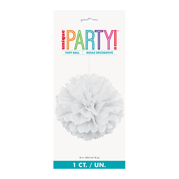 White Puff Decor 40cm
