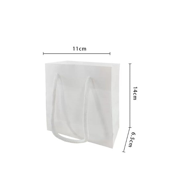 Extra Small White Paper Bag 11x6.5x14cm