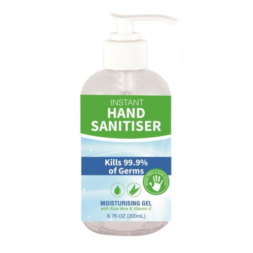 BULK 24pk Hand Sanitiser 200ml Pump Bottle