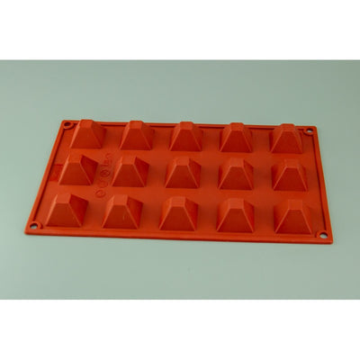 15 Cavity Mini Pyramid Silicone Cake & Chocolate Mould