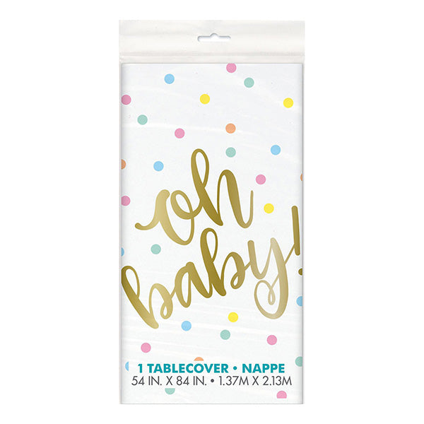 Oh Baby Plastic Tablecover 137x137cm