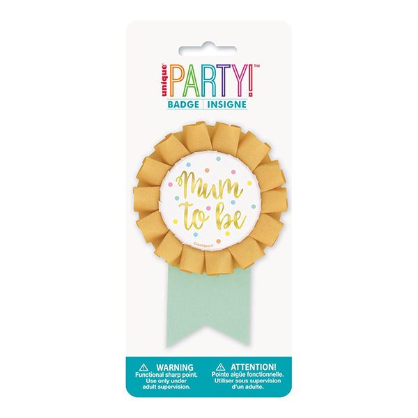 Gold Mum To Be Award Ribbon
