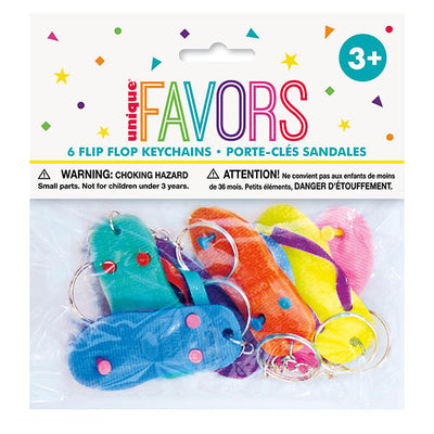 Flip-Flop Keychains 6pk