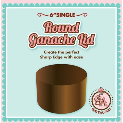 6in Gateau Art Single Round Ganache Lid