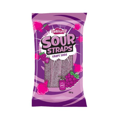 Sour Straps Grape Soda 160g