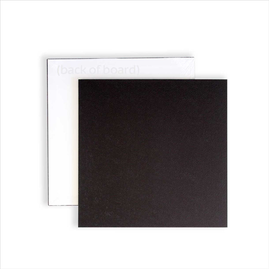 14in Square Masonite Cake Board - Black