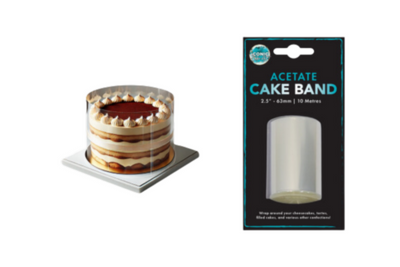 2.5in Acetate Cake Band Roll 10mm