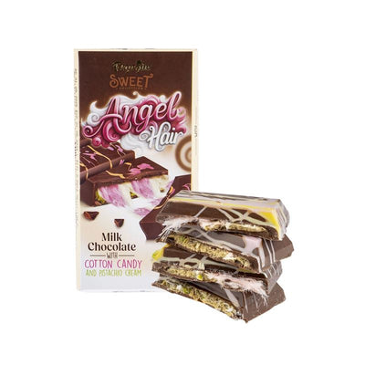 Dubai Choc Angel Hair Milk Chocolate with Cotton Candy and Pistachio Cream 170g