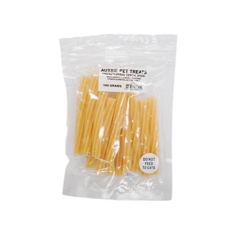 100g Doglisious Chicken Spiral Dental Stick