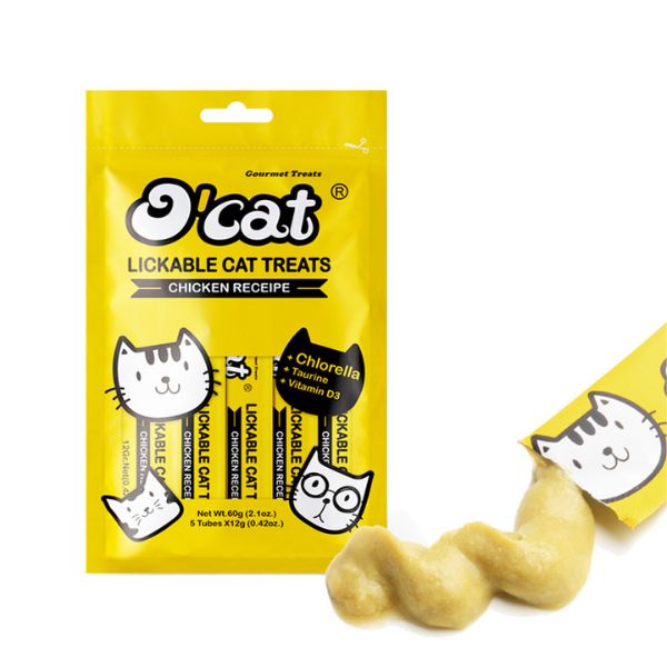 Creamy Chicken Lickable Cat Treats 60g (5Pk)