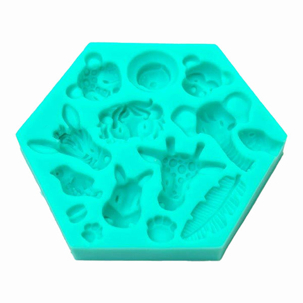 Jungle Animals Silicone Fondant Mould – I Love This Shop