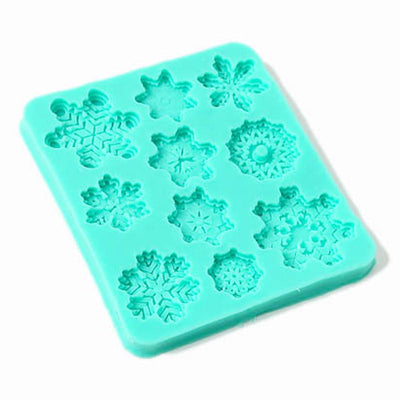 Snowflakes Silicone Fondant Mould (9x8cm)