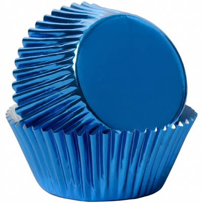 Royal Blue Large Foil Baking Cups (50mm Base)