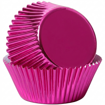Pink Small Foil Baking Cups (32mm Base)