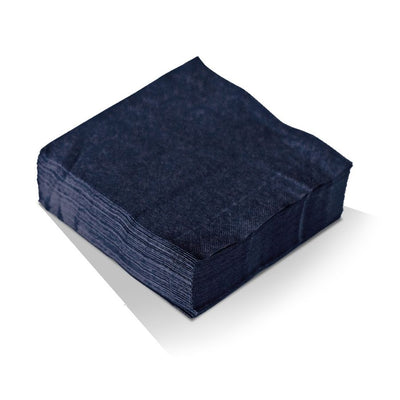 250pk Black 2PLY 1/4Fold PLY Cocktail Napkin