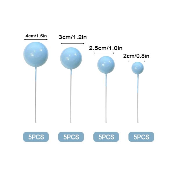 Blue Ball Topper 20pk