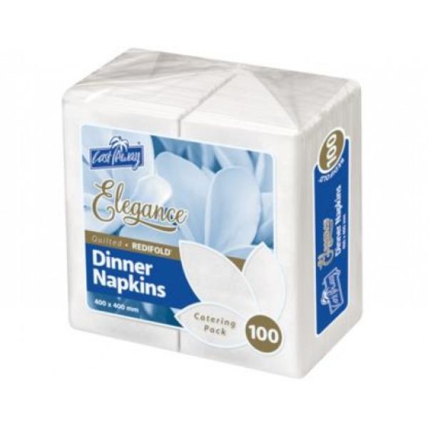 1000pk BULK of Napkin Elegance Dinner R/Fold
