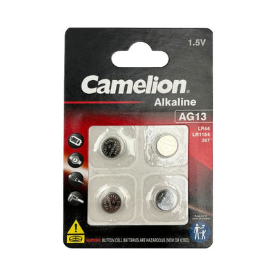 Camelion Alkaline LR44/AG13 Button Cell Battery