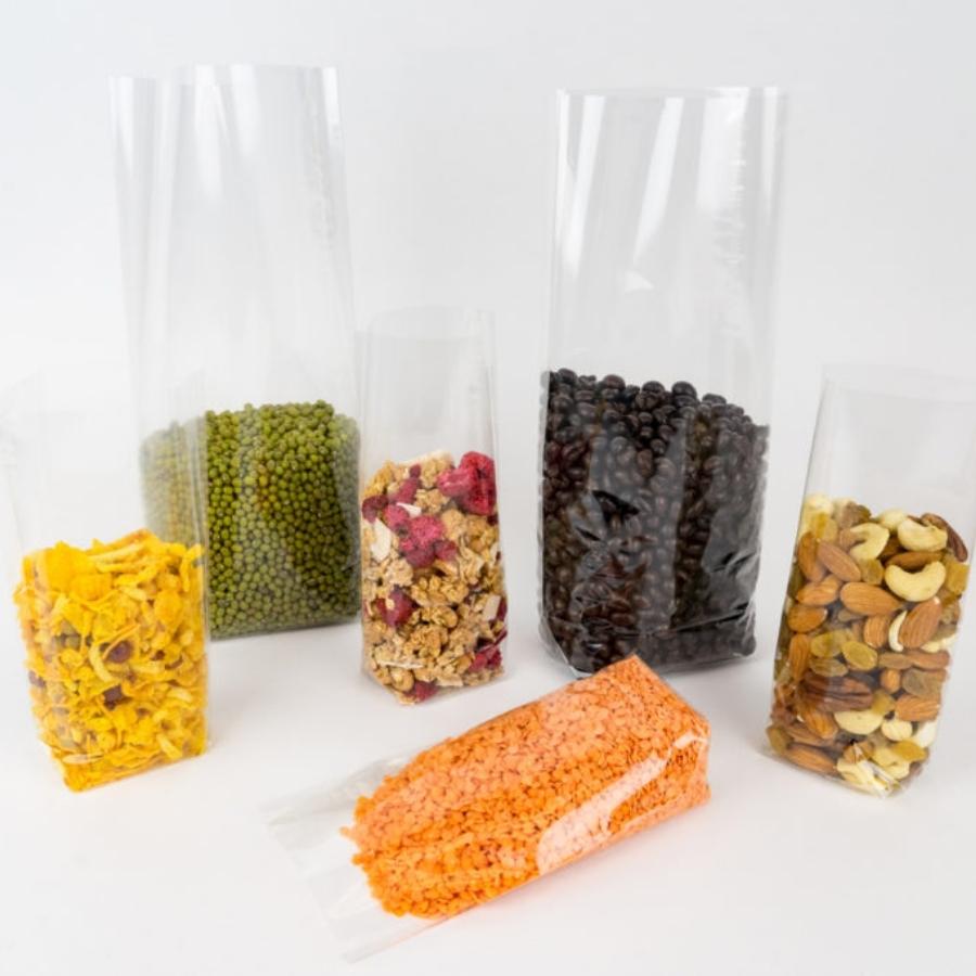 100pk Cellophane Bags with Block Bottom
150x60x40mm