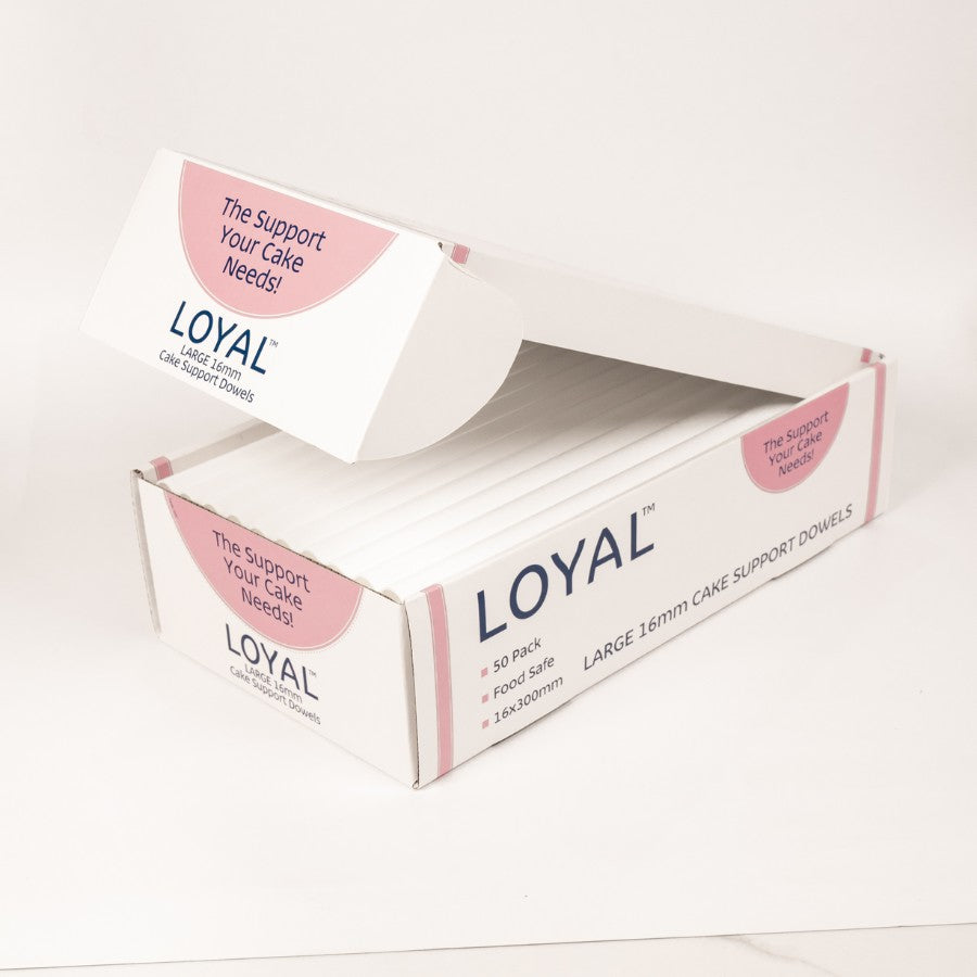50pk Loyal Large Heavy Duty Cake Dowels (16x300mm)