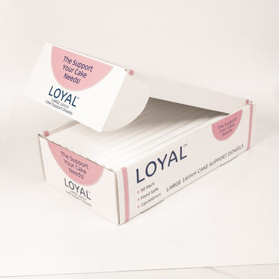 50pk Loyal Large Heavy Duty Cake Dowels (16x300mm)