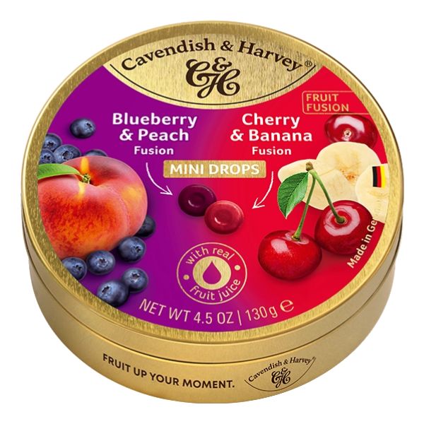 Cavendish & Harvey Mini Drops - Blueberry & Peach and Cherry & Banana