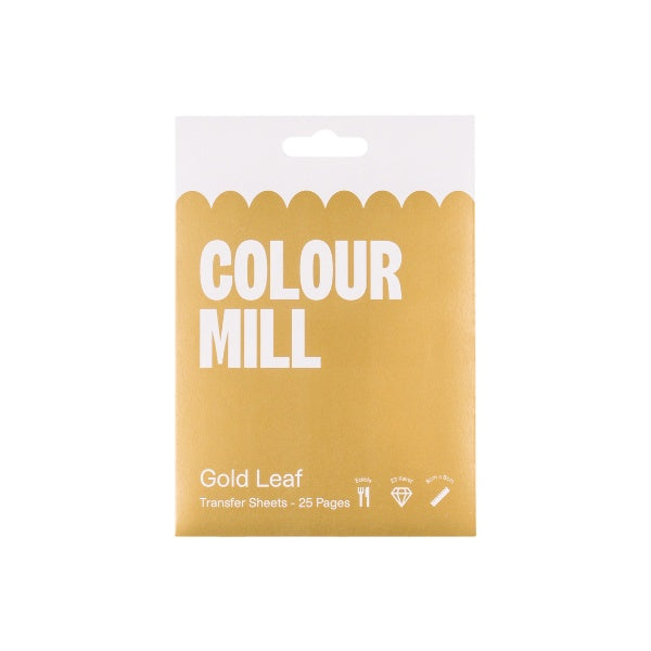 25pk Colour Mill 23K Gold Leaf Sheets
