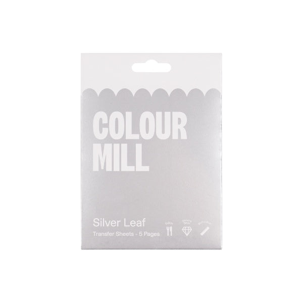 5pk Colour Mill Silver Leaf Sheets