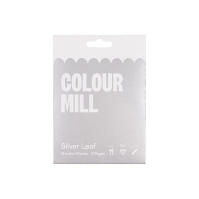 5pk Colour Mill Silver Leaf Sheets