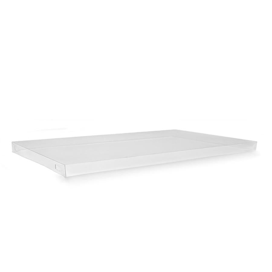 BULK 50pk Large Clear PET Lid 583x275x30mm (LIDS ONLY)