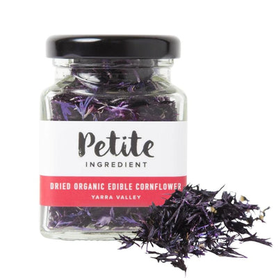 2g Dried Organic Edible Aubergine Cornflower by Petite Ingredient