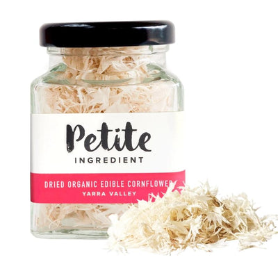 2g Dried Organic Edible White Cornflower by Petite Ingredient