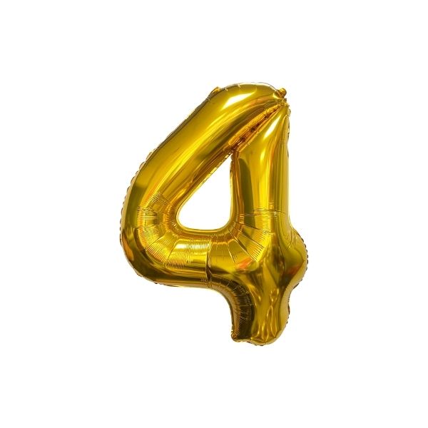 34 Inch Gold Balloon Number 4