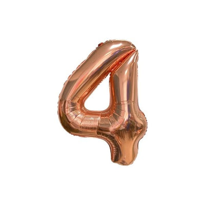 34 Inch Rose Gold Balloon Number 4