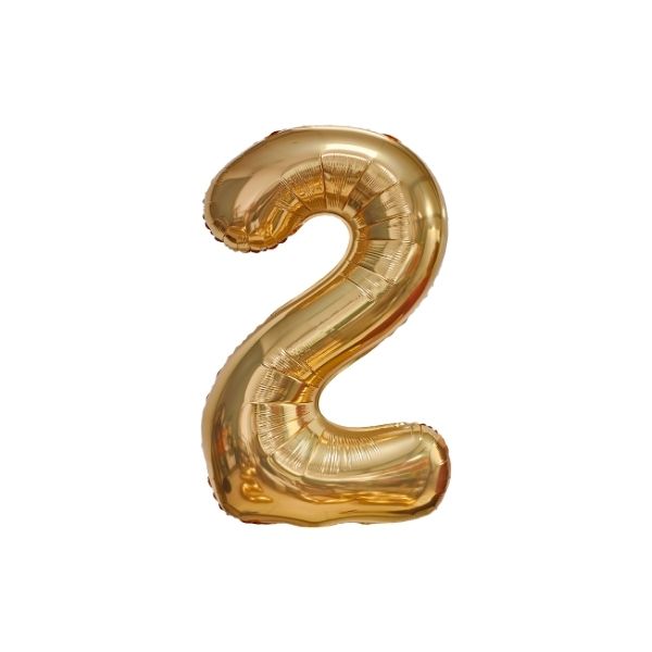 34 Inch Champagne Balloon Number 2