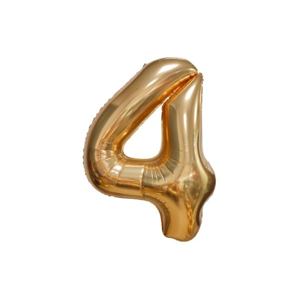 34 Inch Champagne Balloon Number 4