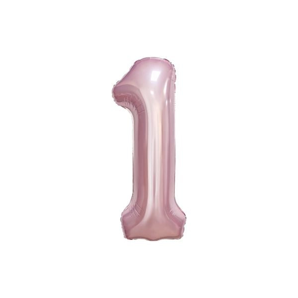 34 Inch Baby Pink Balloon Number 1