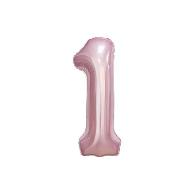 34 Inch Baby Pink Balloon Number 1